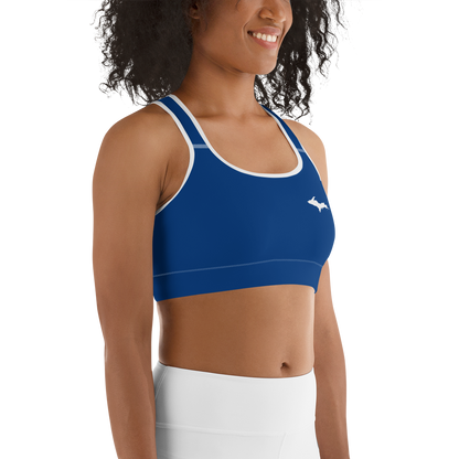 Michigan Upper Peninsula Sports Bra (w/ UP Outline) | Dearborn Blue