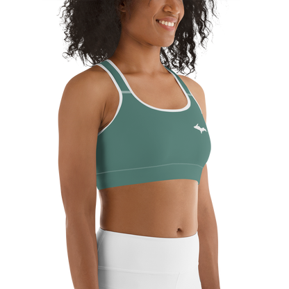 Michigan Upper Peninsula Sports Bra (w/ UP Outline) | Cooper Green