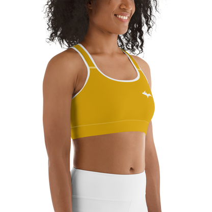 Michigan Upper Peninsula Sports Bra (w/ UP Outline) | Gold Bullion