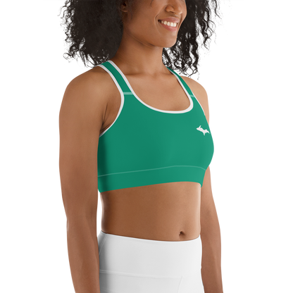 Michigan Upper Peninsula Sports Bra (w/ UP Outline ) | Emerald Green