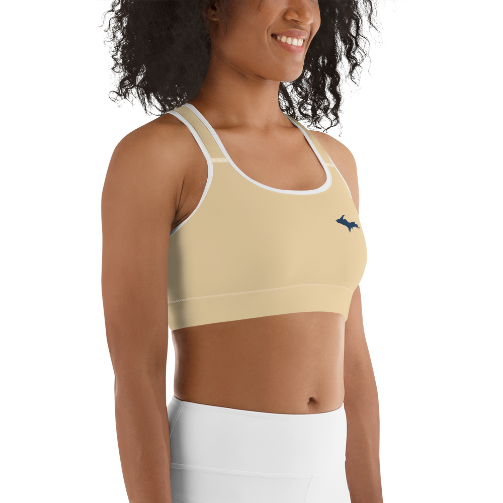 Michigan Upper Peninsula Sports Bra (w/ UP Outline) | Maple Color