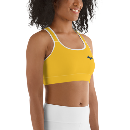 Michigan Upper Peninsula Sports Bra (w/ UP Outline) | Superior Gold