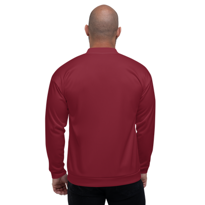 Detroit 'Old French D' Bomber Jacket (Patriot Edition) | Burgundy Color