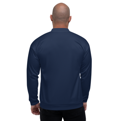 Michigan Upper Peninsula Bomber Jacket (Navy w/ Copper UP Outline)