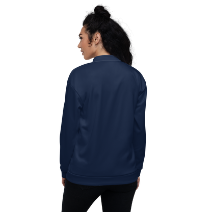 Michigan Upper Peninsula Bomber Jacket (Navy w/ Copper UP Outline)