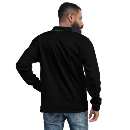 Michigan Upper Peninsula Bomber Jacket (w/ Copper UP Outline) | Black