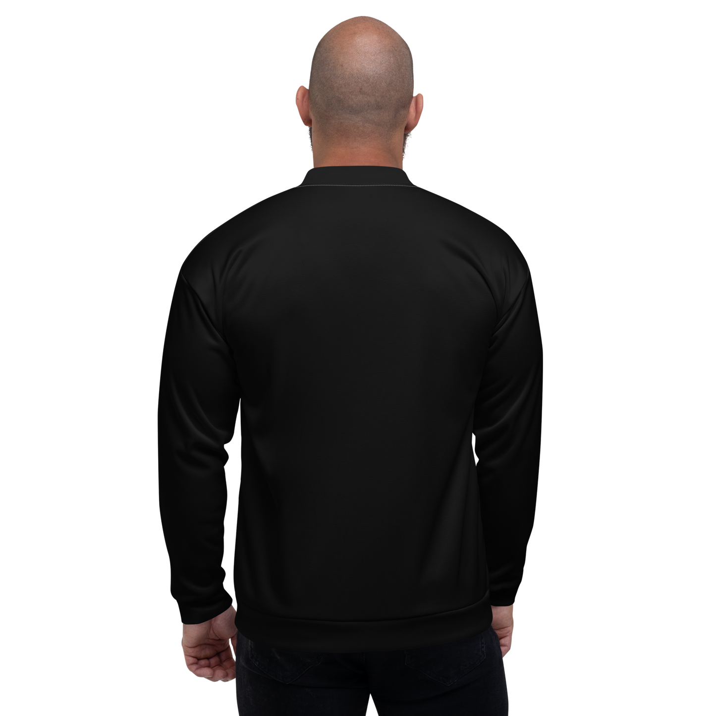 Michigan Upper Peninsula Bomber Jacket (w/ Copper UP Outline) | Black