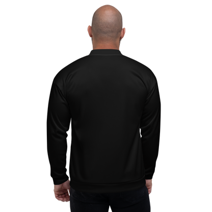 Michigan Upper Peninsula Bomber Jacket (w/ Copper UP Outline) | Black