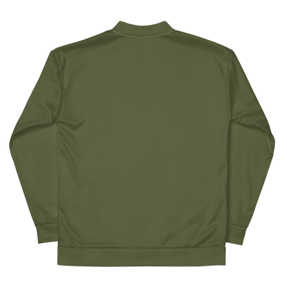 Michigan Upper Peninsula Bomber Jacket (w/ Copper UP Outline) | Army Green