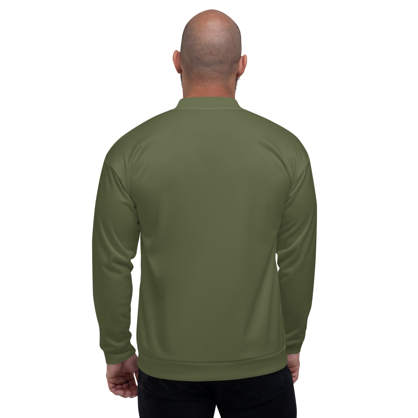 Michigan Upper Peninsula Bomber Jacket (w/ Copper UP Outline) | Army Green