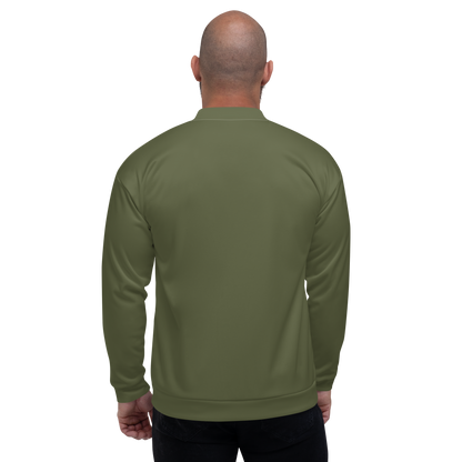 Michigan Upper Peninsula Bomber Jacket (w/ Copper UP Outline) | Army Green