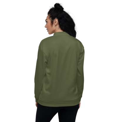 Michigan Upper Peninsula Bomber Jacket (w/ Copper UP Outline) | Army Green