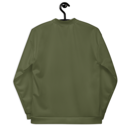 Michigan Upper Peninsula Bomber Jacket (w/ Copper UP Outline) | Army Green