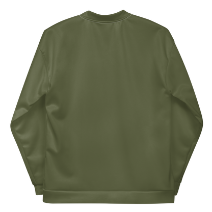 Michigan Upper Peninsula Bomber Jacket (w/ Copper UP Outline) | Army Green