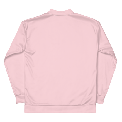 Michigan Upper Peninsula Bomber Jacket (w/ Copper UP Outline) | Pale Pink