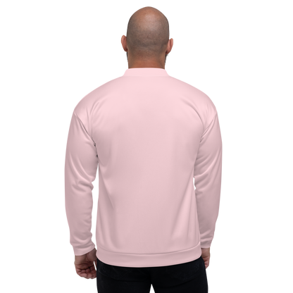 Michigan Upper Peninsula Bomber Jacket (w/ Copper UP Outline) | Pale Pink