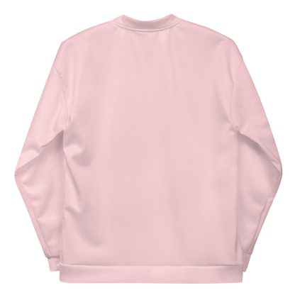 Michigan Upper Peninsula Bomber Jacket (w/ Copper UP Outline) | Pale Pink