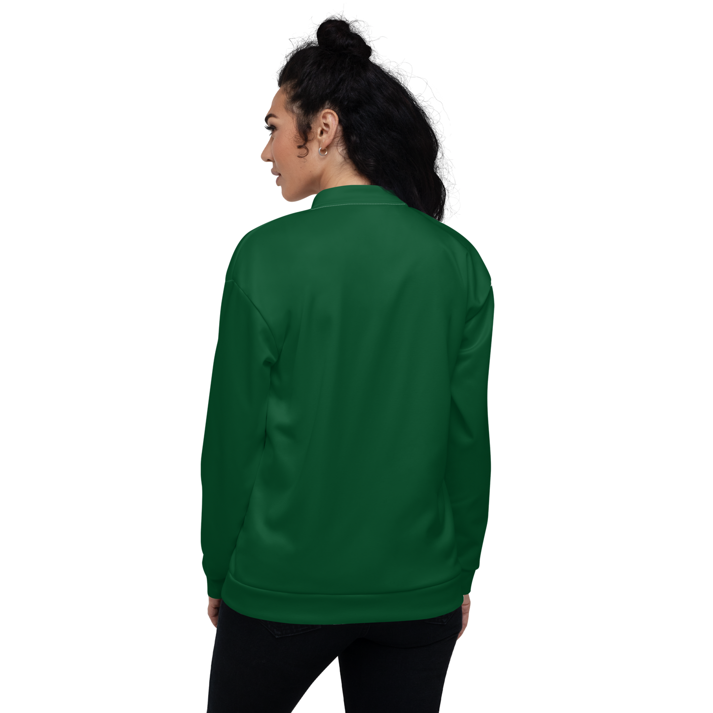 Michigan Upper Peninsula Bomber Jacket (w/ Copper UP Outline) | Green