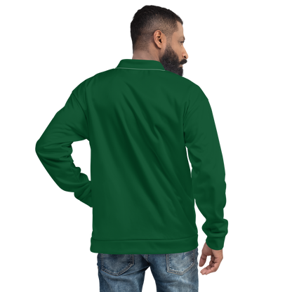 Michigan Upper Peninsula Bomber Jacket (w/ Copper UP Outline) | Green