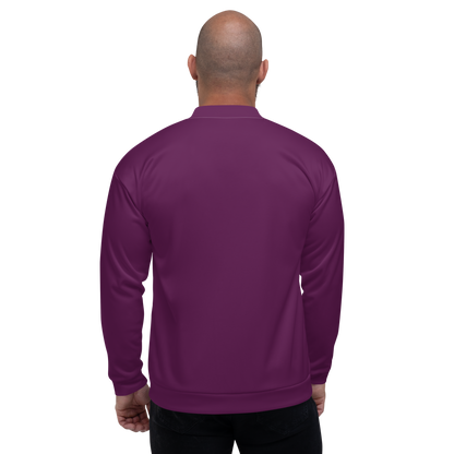 Michigan Upper Peninsula Bomber Jacket (w/ Large UP Outline) | Tyrian Purple