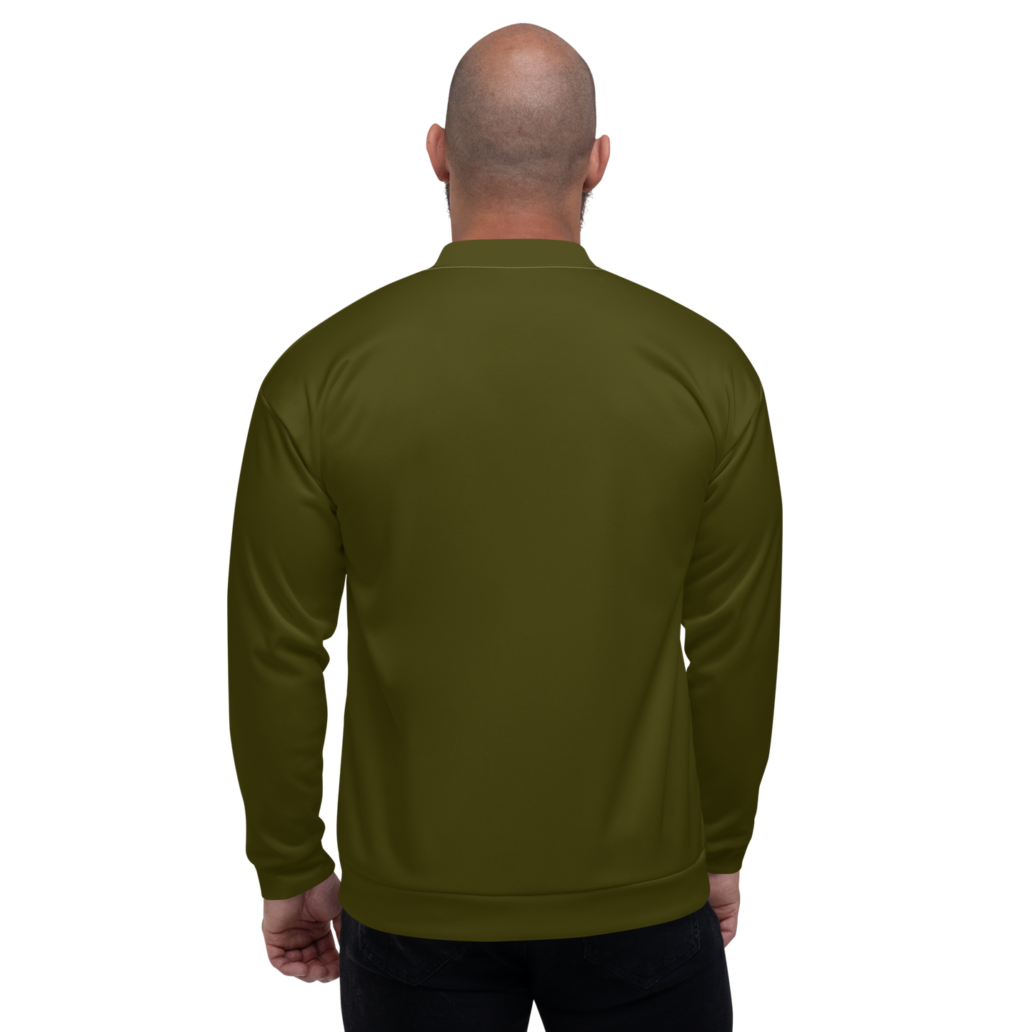 Michigan Upper Peninsula Bomber Jacket (w/ Large UP Outline) | Military Green