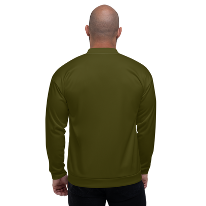 Michigan Upper Peninsula Bomber Jacket (w/ Large UP Outline) | Military Green