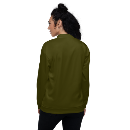 Michigan Upper Peninsula Bomber Jacket (w/ Large UP Outline) | Military Green