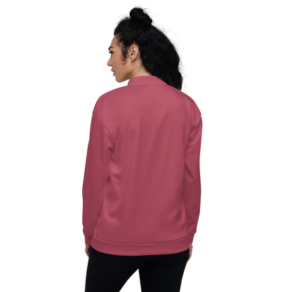 Michigan Upper Peninsula Bomber Jacket (w/ Large UP Outline) | Popstar Pink