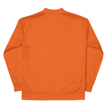 Michigan Upper Peninsula Bomber Jacket (w/ Large UP Outline) | Orange