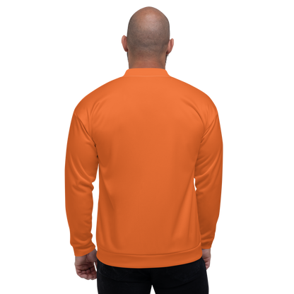 Michigan Upper Peninsula Bomber Jacket (w/ Large UP Outline) | Orange