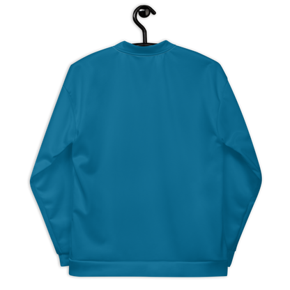 Michigan Upper Peninsula Bomber Jacket (w/ Large UP Outline) | Cerulean