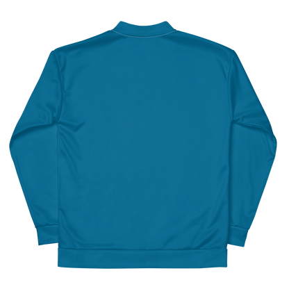 Michigan Upper Peninsula Bomber Jacket (w/ Large UP Outline) | Cerulean