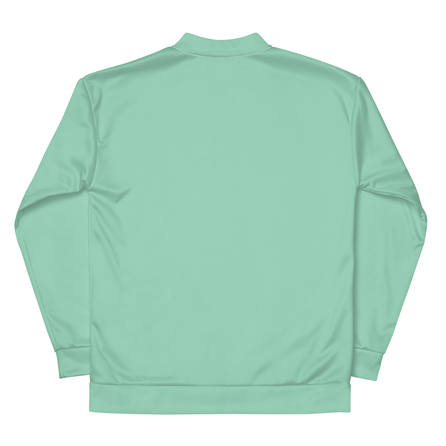 Michigan Upper Peninsula Bomber Jacket (w/ Large Pink UP Outline) | Turquoise Green