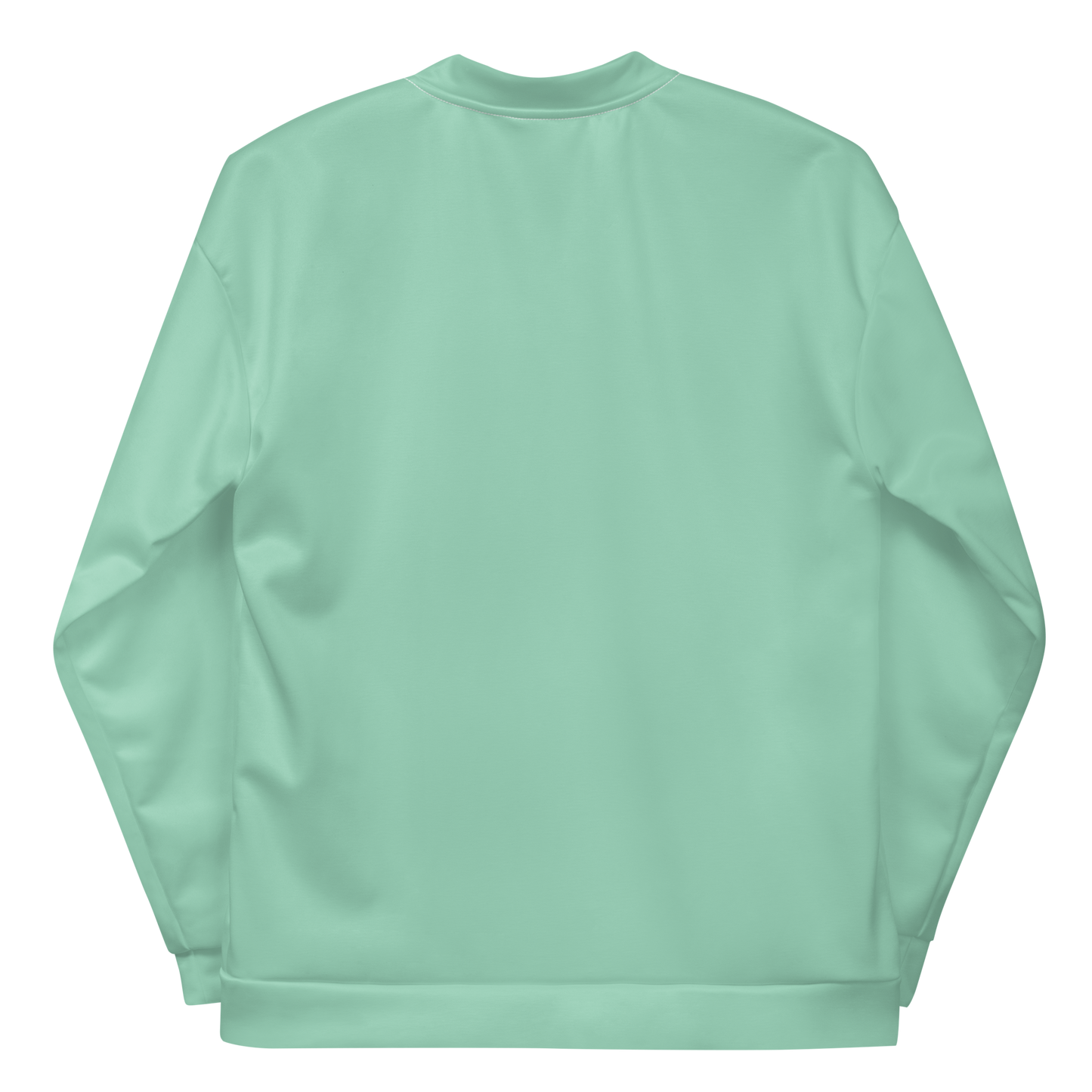 Michigan Upper Peninsula Bomber Jacket (w/ Large Pink UP Outline) | Turquoise Green