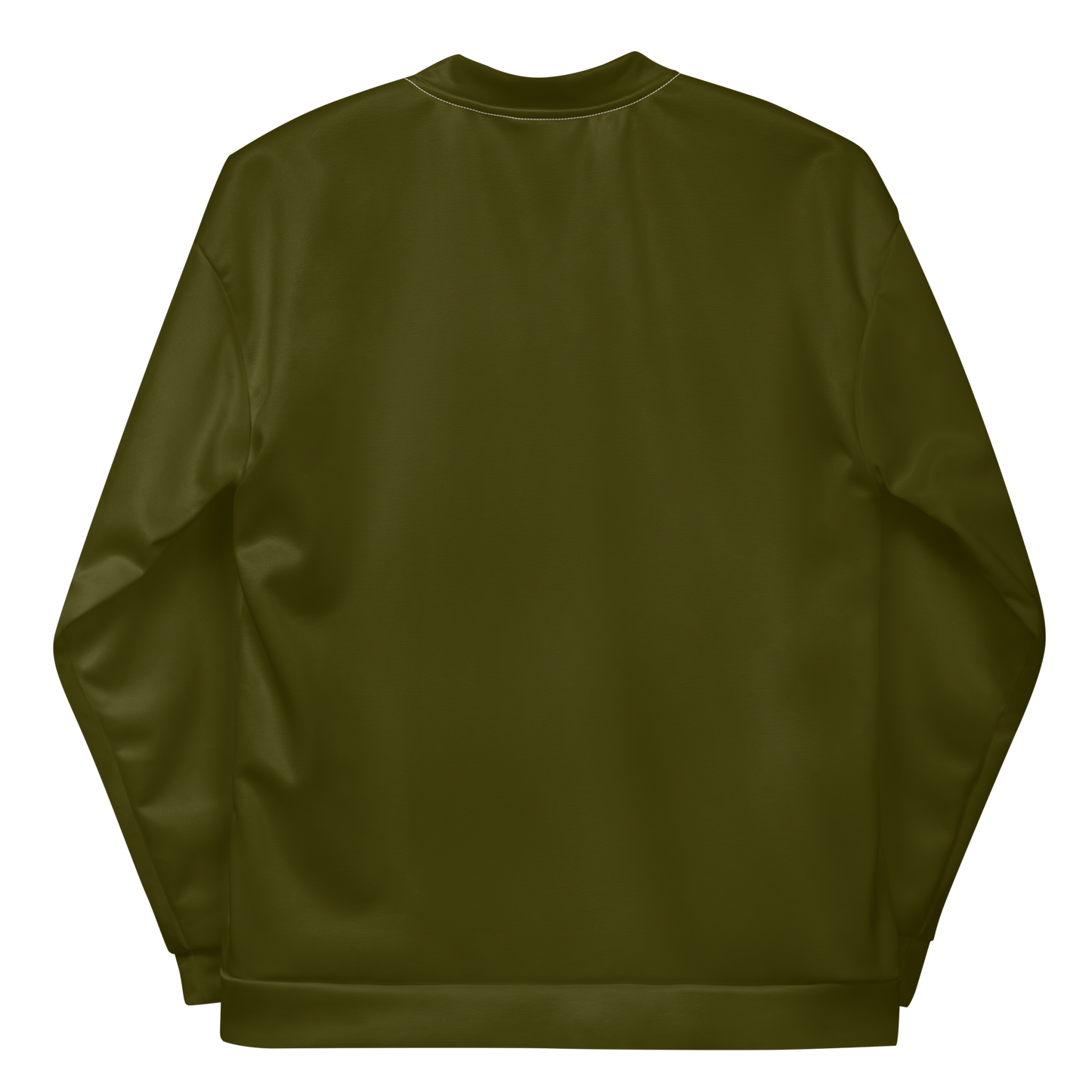 Michigan Upper Peninsula Bomber Jacket (w/ Large Gold UP Outline) | Military Green