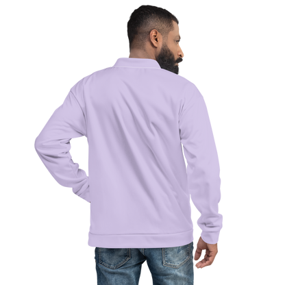 Michigan Upper Peninsula Bomber Jacket (w/ Large Azure UP Outline) | Lavender