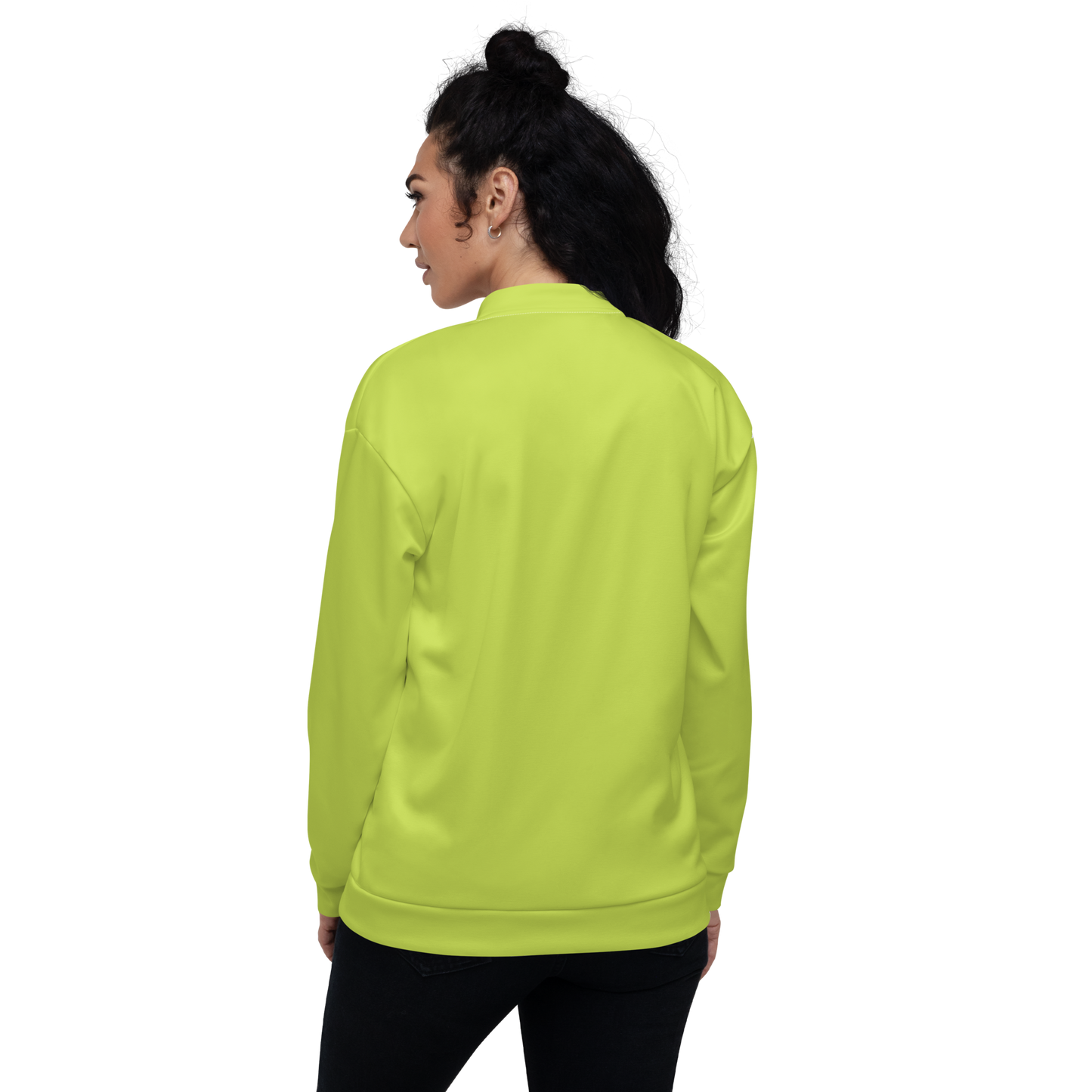 Michigan Upper Peninsula Bomber Jacket (w/ Large Green UP Outline) | Gooseberry Green