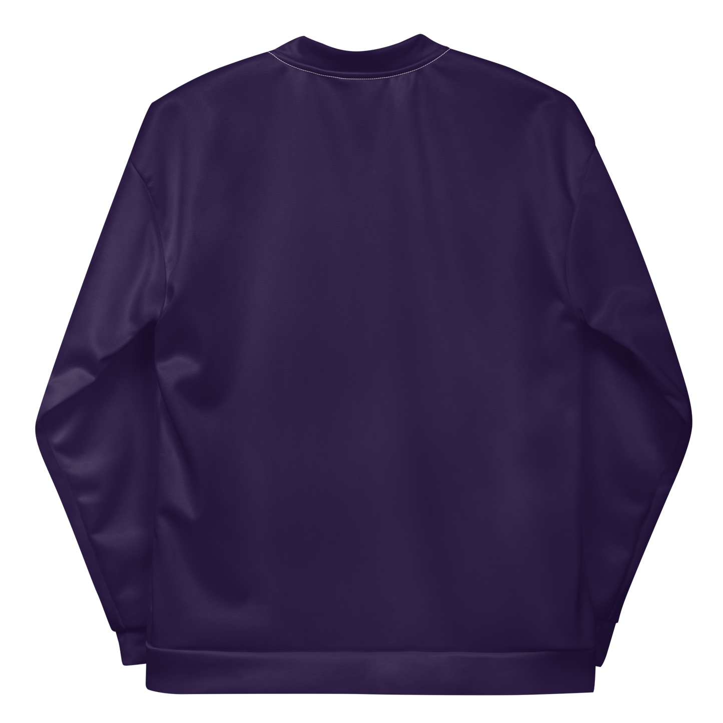 Michigan Upper Peninsula Bomber Jacket (w/ Large Orange UP Outline) | Blackcurrant Color