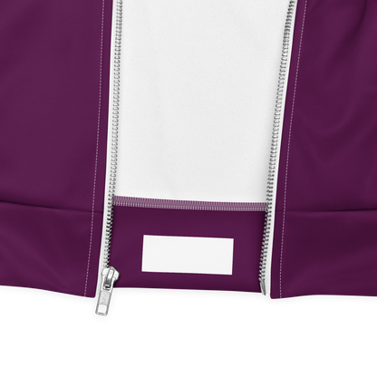 Michigan Upper Peninsula Bomber Jacket (w/ Large UP Outline) | Tyrian Purple