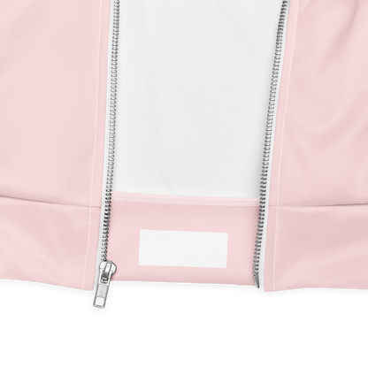 Michigan Upper Peninsula Bomber Jacket (w/ Large Pink UP Outline) | Pale Pink