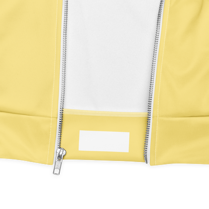 Michigan Upper Peninsula Bomber Jacket (w/ Large Azure UP Outline) | Cherry Yellow