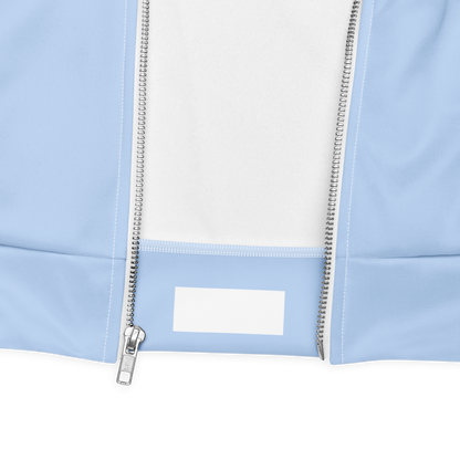 Michigan Upper Peninsula Bomber Jacket (w/ Large Azure UP Outline) | Light Blue