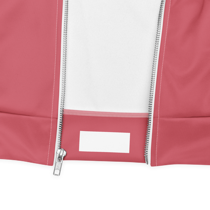 Michigan Upper Peninsula Bomber Jacket (w/ Large Green UP Outline) | Watermelon Pink