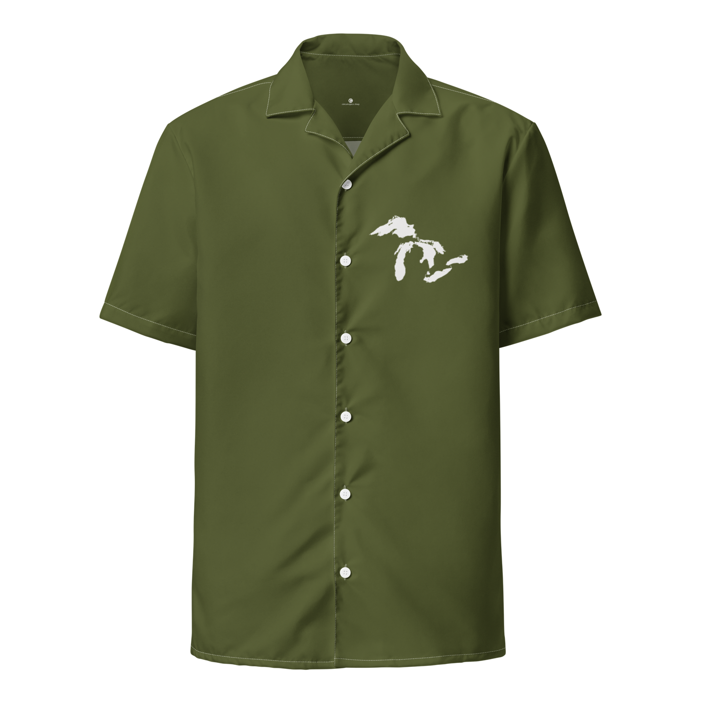 Great Lakes Button Shirt | Army Green