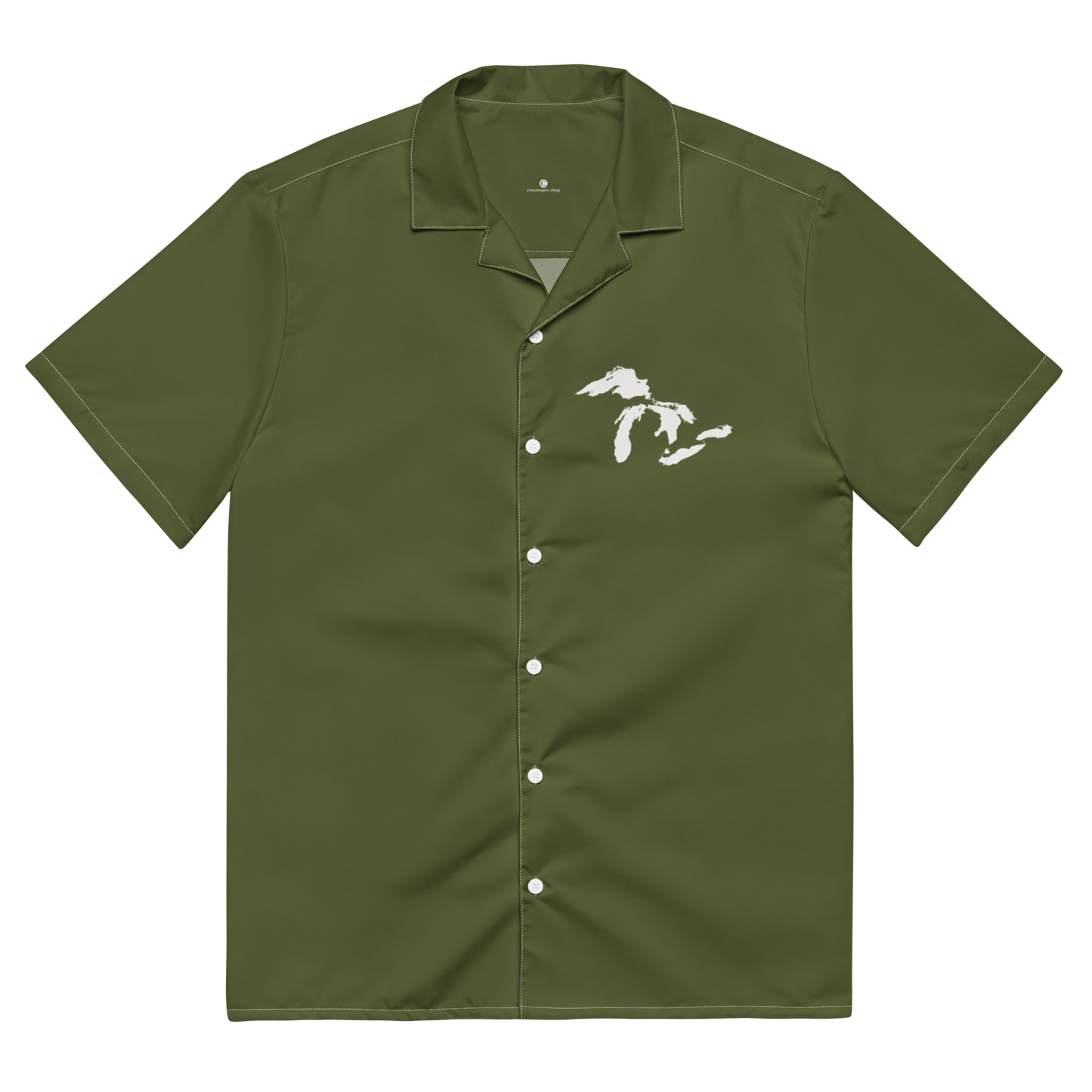 Great Lakes Button Shirt | Army Green