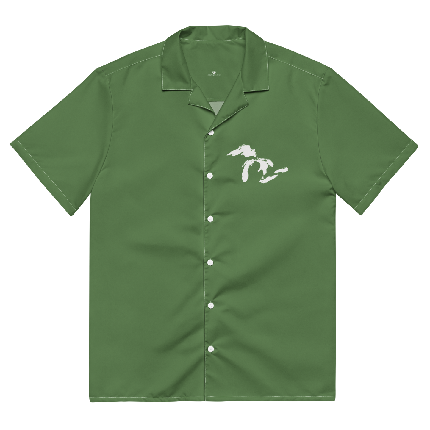 Great Lakes Button Shirt | Pine Green