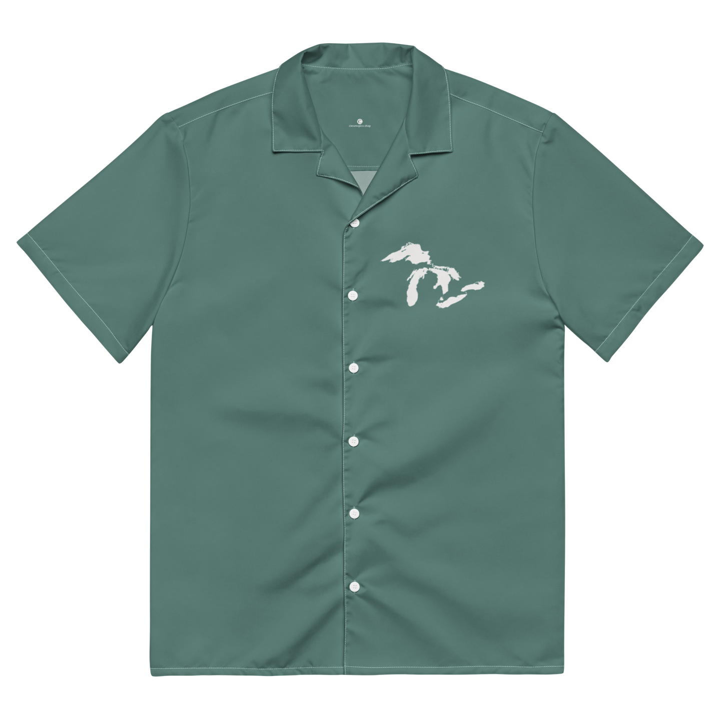 Great Lakes Button Shirt | Copper Green