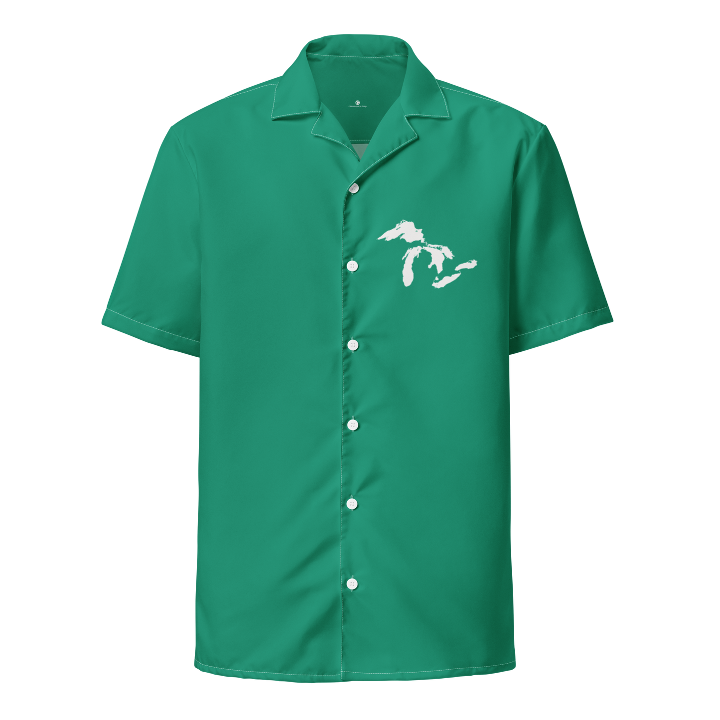 Great Lakes Button Shirt | Emerald Green