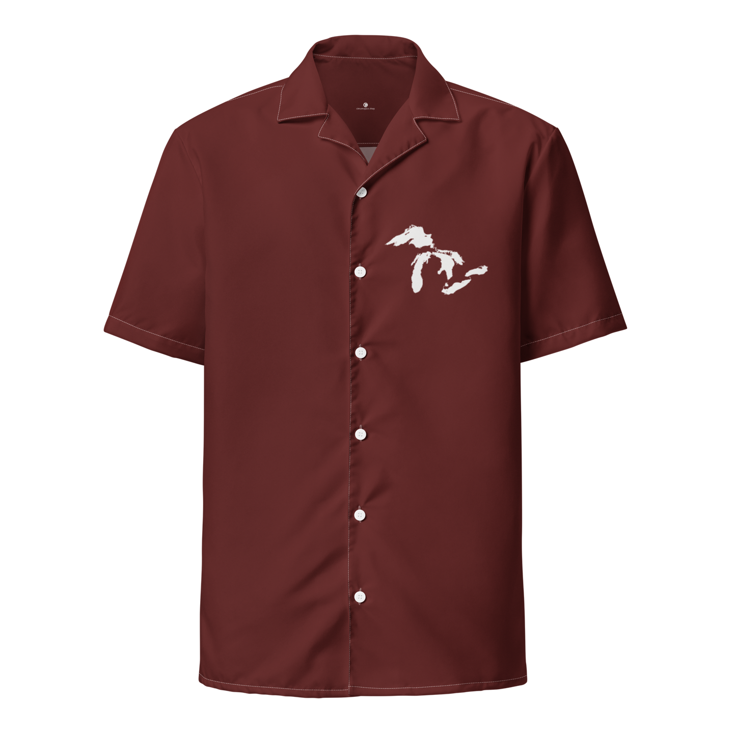 Great Lakes Button Shirt | Cherrywood Red