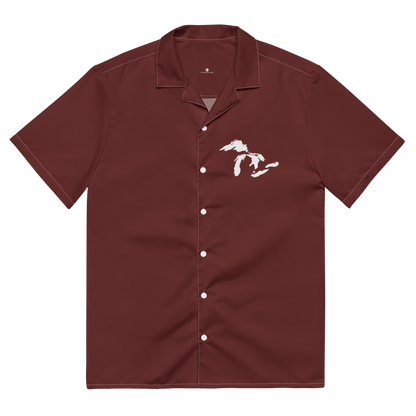 Great Lakes Button Shirt | Cherrywood Red